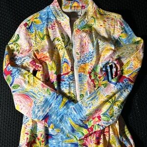 Vintage and Abstract Open Jacket